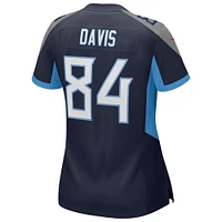 Maillot de match Nike Corey Davis des Tennessee Titans pour femme, bleu marine