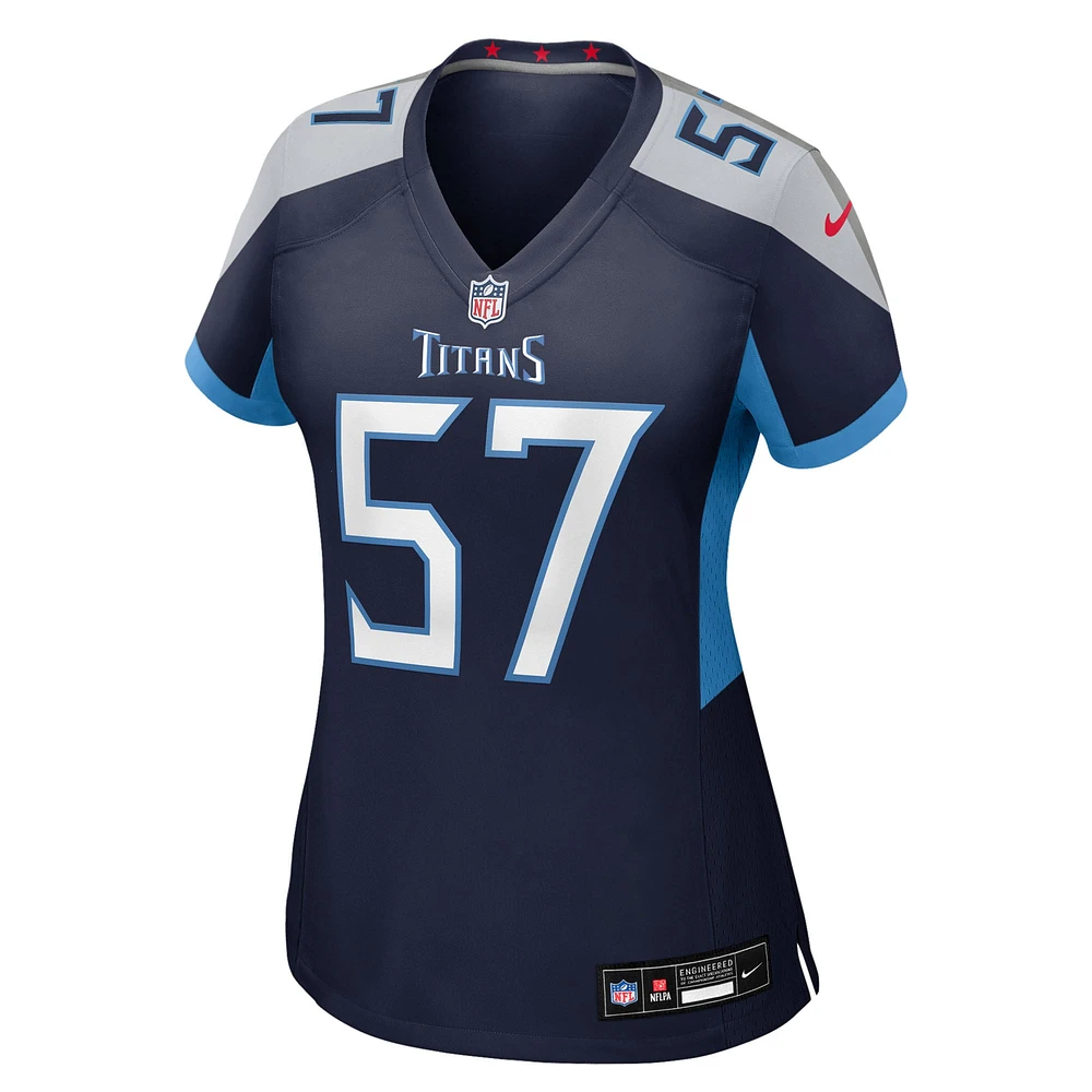 Women's Nike Curtis Jacobs  Navy Tennessee Titans Team Game Jersey