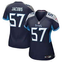 Women's Nike Curtis Jacobs  Navy Tennessee Titans Team Game Jersey