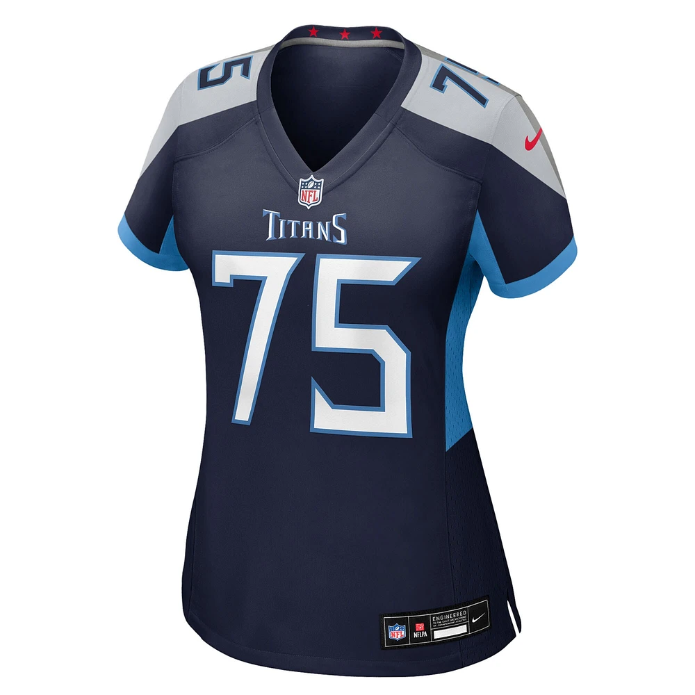Women's Nike Dan Moore Jr.  Navy Tennessee Titans Team Game Jersey