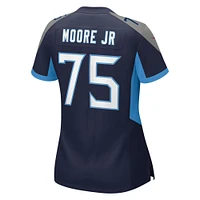 Women's Nike Dan Moore Jr.  Navy Tennessee Titans Team Game Jersey