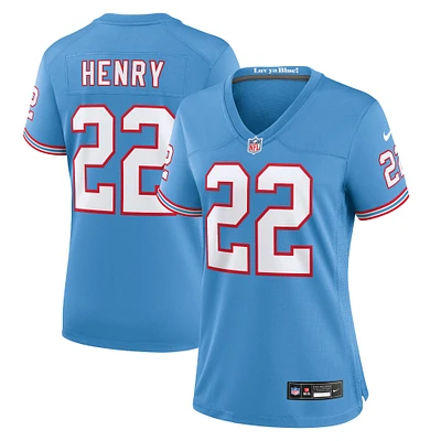 Maillot de joueur Nike Derrick Henry pour femme, bleu clair, Tennessee Titans