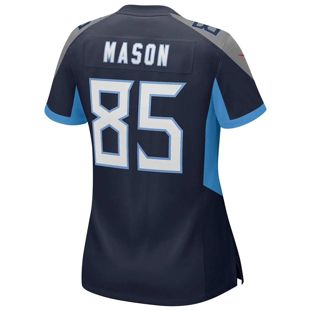 Maillot de joueur retraité Nike Derrick Mason pour femme, bleu marine, Tennessee Titans Game