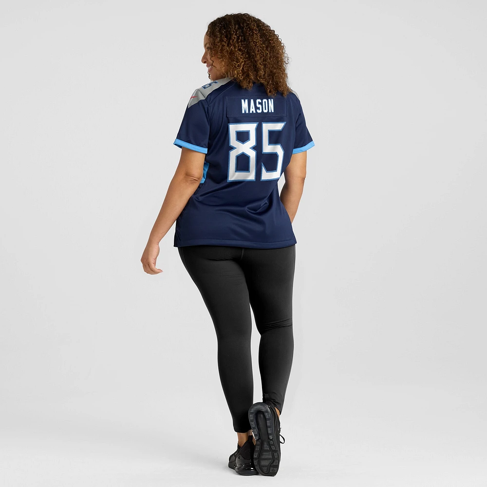 Maillot de joueur retraité Nike Derrick Mason pour femme, bleu marine, Tennessee Titans Game