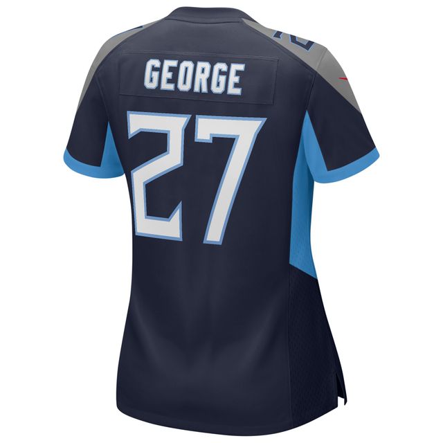 Maillot de joueur retraité Nike Eddie George Navy Tennessee Titans Game pour femme