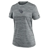 Women's Nike Gray Tennessee Titans Sideline Velocity Performance T-Shirt