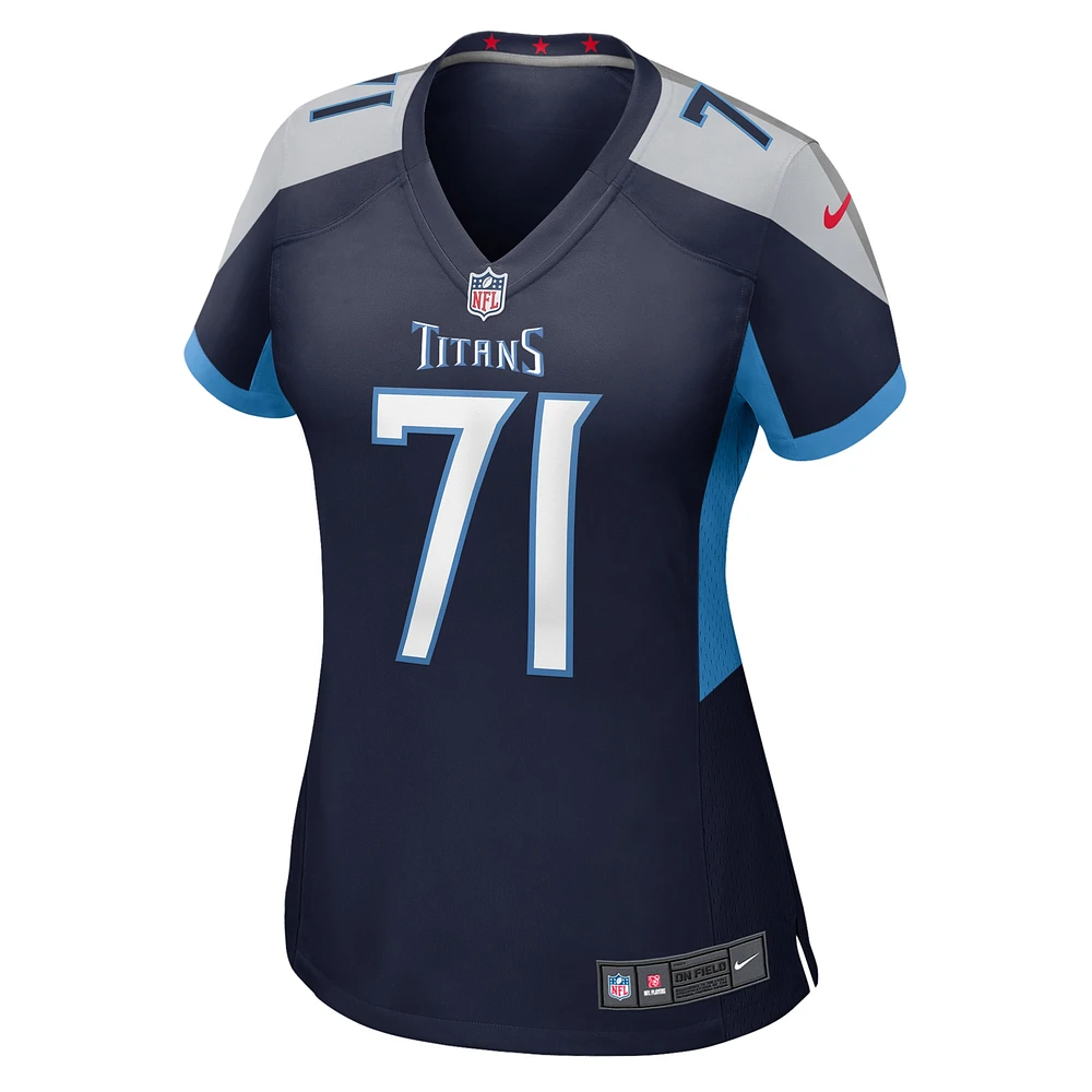 Maillot de match Nike Jaelyn Duncan bleu marine Tennessee Titans pour femme