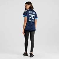 Maillot de match Nike Jarvis Brownlee Jr. bleu marine pour femme des Tennessee Titans