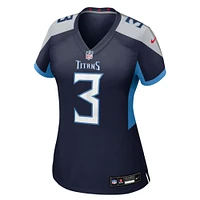 Maillot Nike Johnny Hekker bleu marine pour femme des Titans du Tennessee