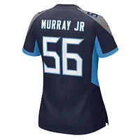 Maillot de match Nike Kenneth Murray Jr. bleu marine pour femme des Tennessee Titans