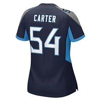 Maillot Nike Lorenzo Carter bleu marine pour femme des Titans du Tennessee