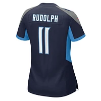 Maillot de match Nike Mason Rudolph bleu marine Tennessee Titans pour femme