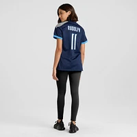 Maillot de match Nike Mason Rudolph bleu marine Tennessee Titans pour femme