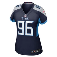 Women's Nike McTelvin Agim  Navy Tennessee Titans Team Game Jersey