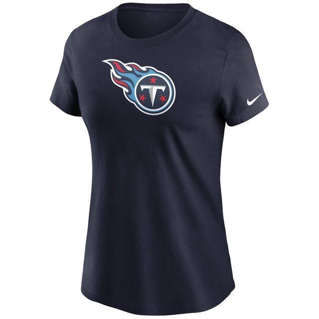 T-shirt essentiel avec logo Nike Tennessee Titans pour femme, bleu marine