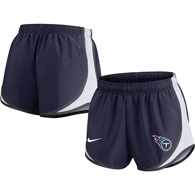 Short Nike Tennessee Titans Performance Tempo pour femme - Bleu marine