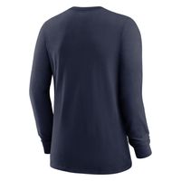 Women's Nike Navy Tennessee Titans Prime Split Long Sleeve T-Shirt