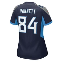 Maillot de match Nike Nick Vannett bleu marine Tennessee Titans pour femme