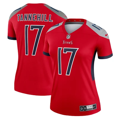 Maillot Nike Ryan Tannehill pour femme, légende inversée des Titans du Tennessee, rouge