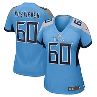 Women's Nike Sam Mustipher  Light Blue Tennessee Titans Team Game Jersey