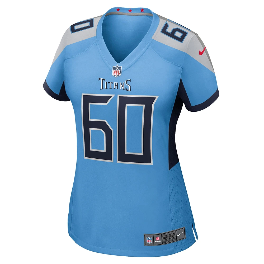 Women's Nike Sam Mustipher  Light Blue Tennessee Titans Team Game Jersey