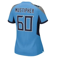 Women's Nike Sam Mustipher  Light Blue Tennessee Titans Team Game Jersey