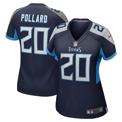 Maillot de joueur match des Titans du Tennessee Nike Tony Pollard pour femme, bleu marine