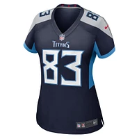 Maillot de match Nike Tyler Boyd bleu marine Tennessee Titans pour femme