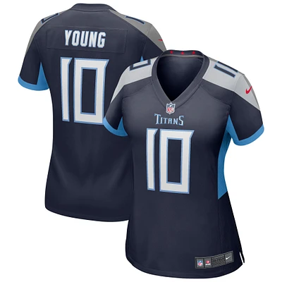 Women's Nike Vince Young Navy Tennessee Titans Game Retired Player Jersey