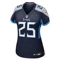 Women's Nike Xavier Woods  Navy Tennessee Titans Team Game Jersey