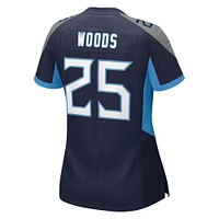 Women's Nike Xavier Woods  Navy Tennessee Titans Team Game Jersey