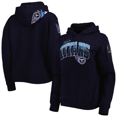 Women's Pro Standard Navy Tennessee Titans Local Patch Pullover Hoodie