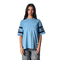 Women's The Wild Collective Light Blue Tennessee Titans Drop Shoulder T-Shirt