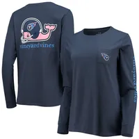 Women's Vineyard Vines Navy Dallas Cowboys Helmet Long Sleeve T-Shirt