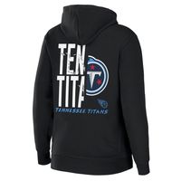 Women's WEAR by Erin Andrews Black Tennessee Titans Sponge Fleece Full-Zip Hoodie