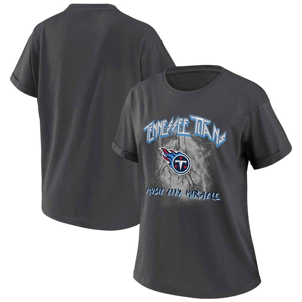 T-shirt boyfriend anthracite Tennessee Titans pour femme WEAR by Erin Andrews