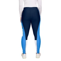 Women's WEAR by Erin Andrews Navy/Light Blue Tennessee Titans Color-Block Leggings