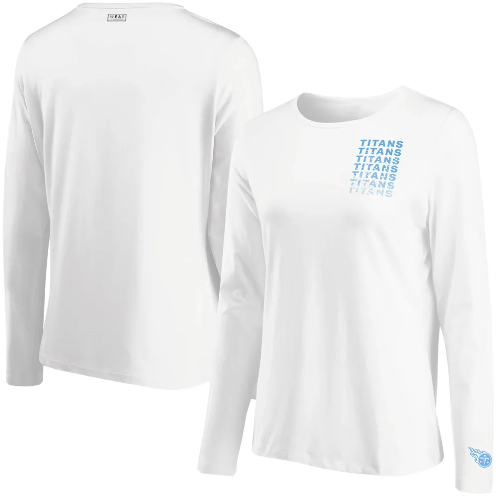 Lids Tennessee Titans WEAR By Erin Andrews Women's Repeat Tri-Blend Long  Sleeve T-Shirt - White