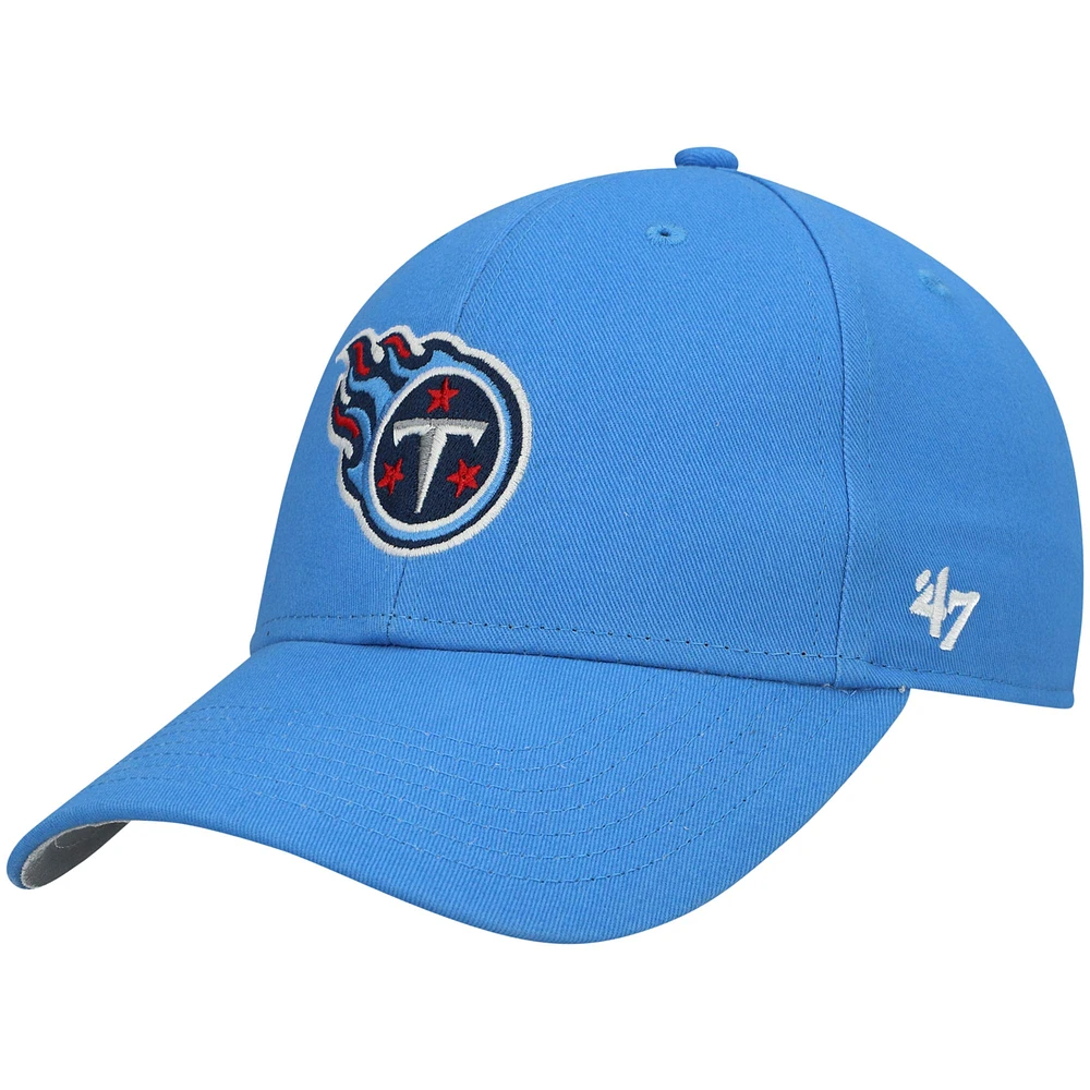 Casquette ajustable MVP secondaire des Titans du Tennessee '47 bleu clair