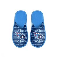 Youth FOCO Tennessee Titans Scuff Wordmark Slide Slippers