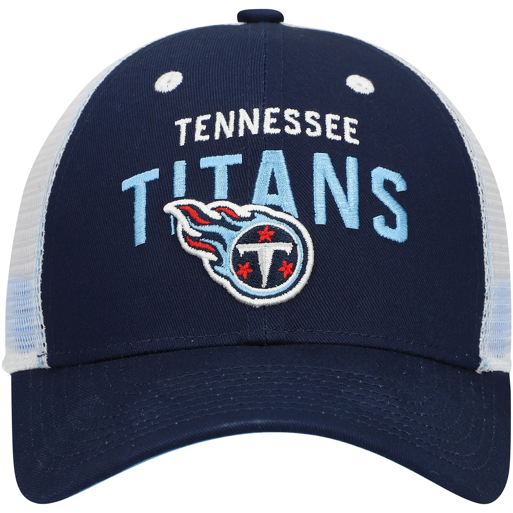 Casquette réglable bleu marine pour jeunes Tennessee Titans Core Lockup Trucker