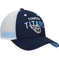 Casquette réglable bleu marine pour jeunes Tennessee Titans Core Lockup Trucker