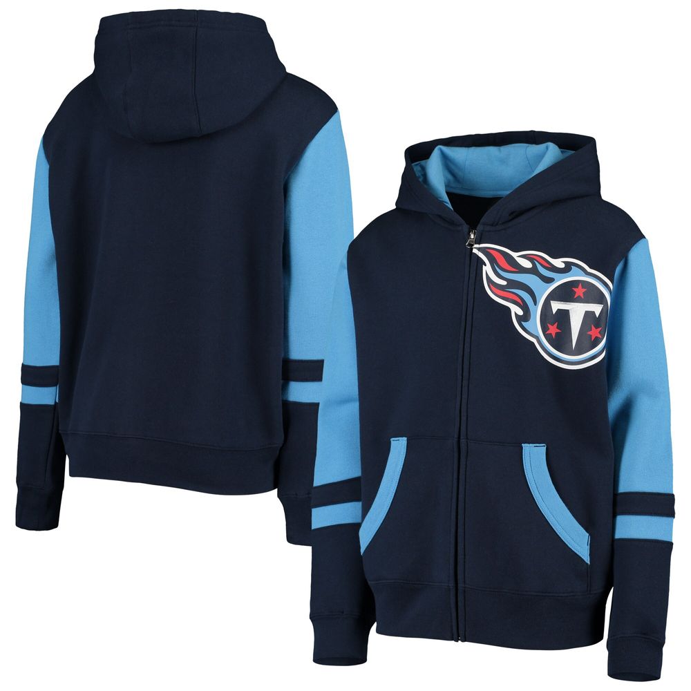 Lids Tennessee Titans Youth Stadium Full-Zip Hoodie - Navy