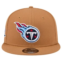 Youth New Era Brown Tennessee Titans Color Pack Side Patch 9FIFTY Snapback Hat