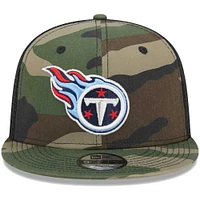 Casquette New Era Camo Tennessee Titans Main Trucker 9FIFTY Snapback pour jeune