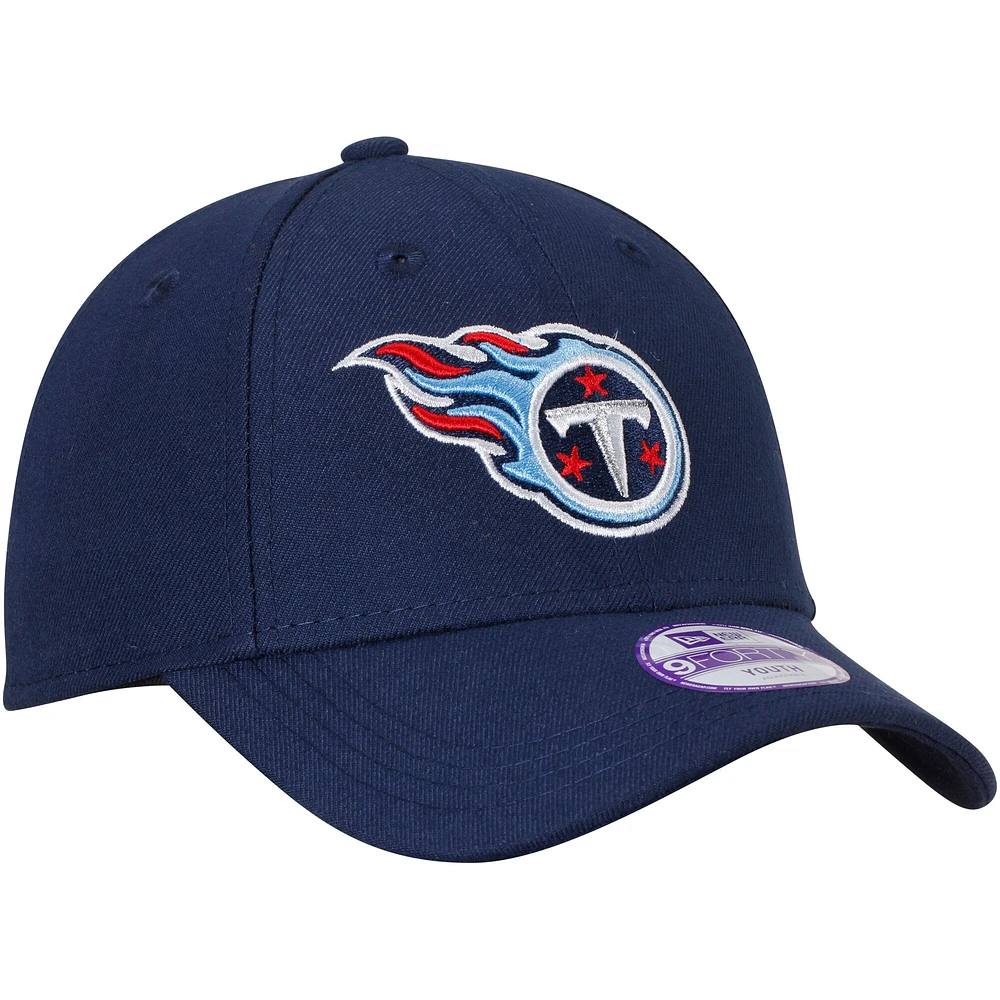 Casquette ajustable 9FORTY New Era Tennessee Titans League bleu marine pour jeune