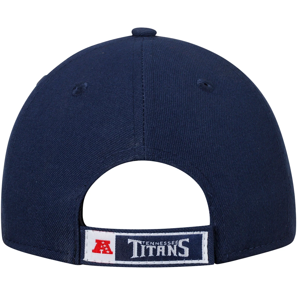 Youth New Era Navy Tennessee Titans League 9FORTY Adjustable Hat