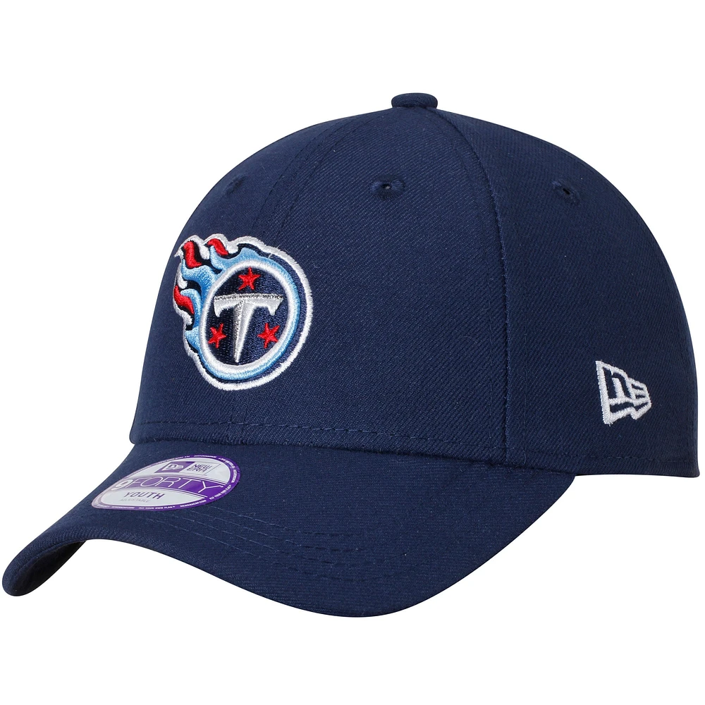 Casquette ajustable 9FORTY New Era Tennessee Titans League bleu marine pour jeune