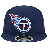 Youth New Era Navy Tennessee Titans  Main 59FIFTY Fitted Hat