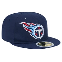 Youth New Era Navy Tennessee Titans  Main 59FIFTY Fitted Hat